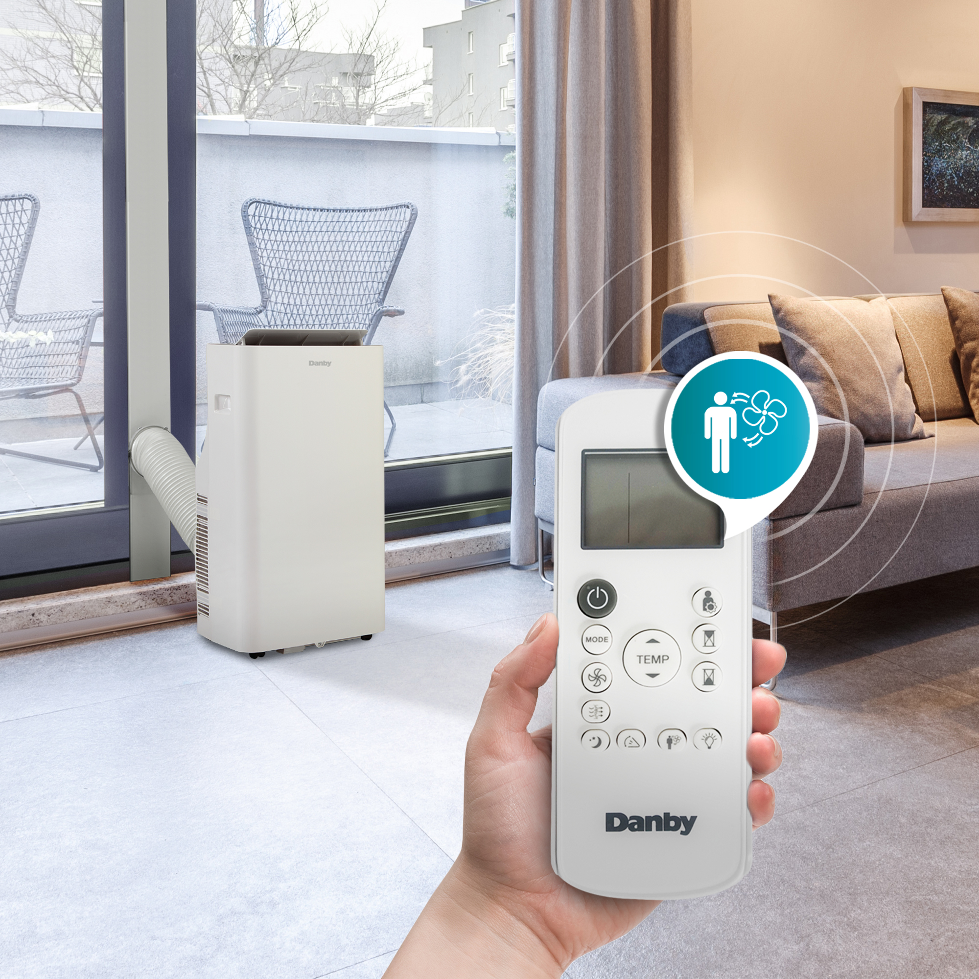 Danby 12,000 (7,400 SACC**) BTU Portable Air Conditioner with silencer technology, ionizer and wireless connect - Image 6