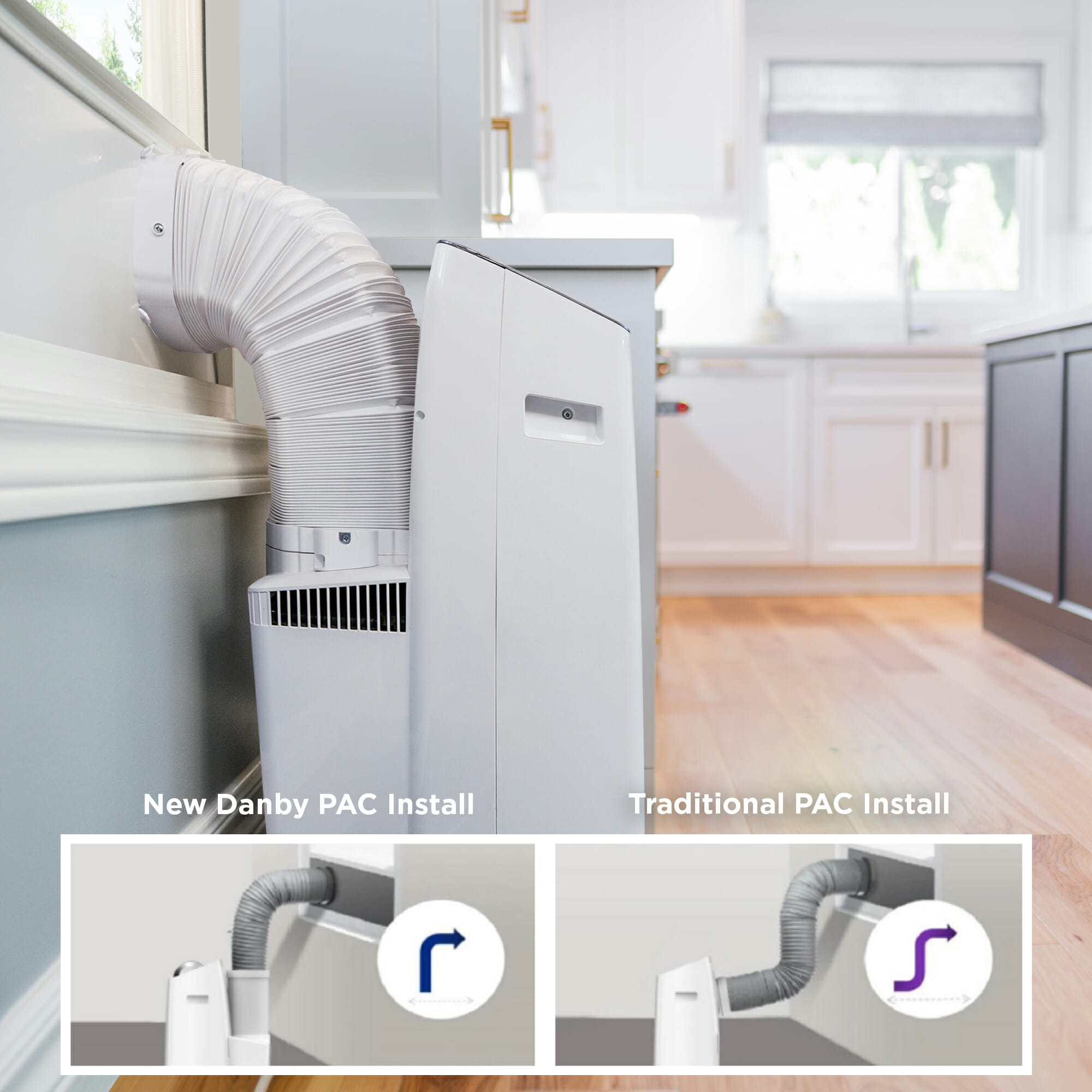 Danby 14,000 BTU (12,000 SACC) 3-in-1 Inverter Portable Air Conditioner in White - Image 12