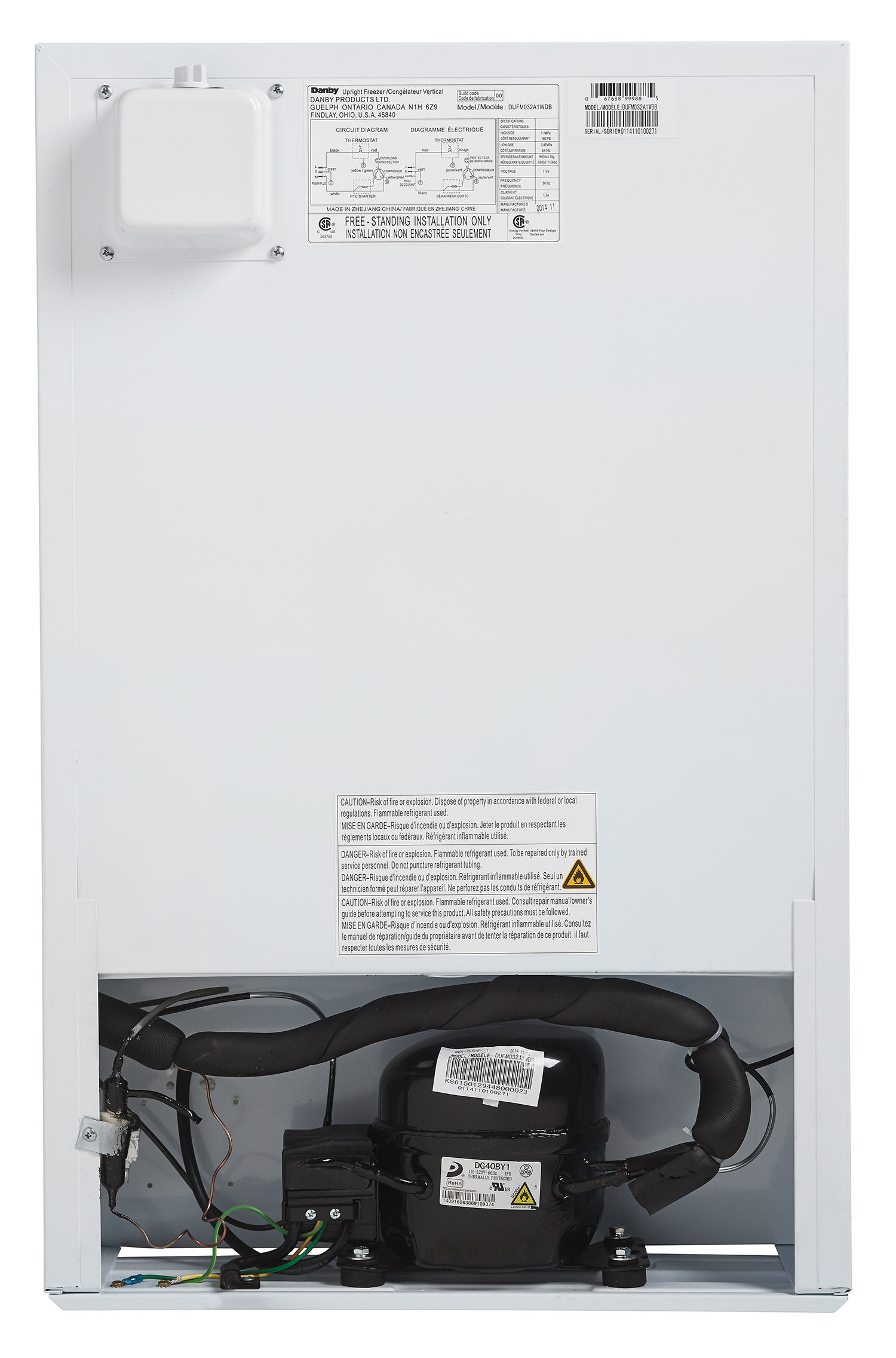 Danby 3.2 cu. ft. Upright Freezer in White - Image 3