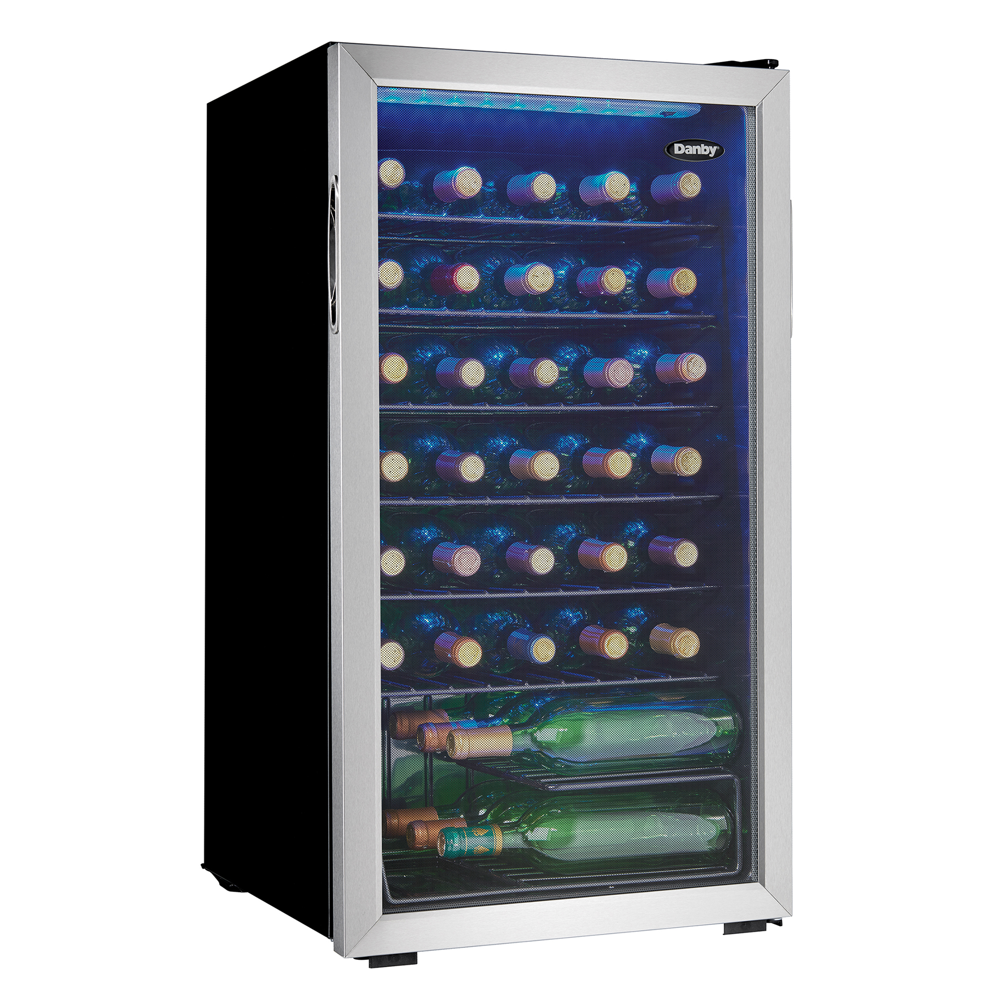 Danby 36 Bottle Free-Standing Wine Cooler in Stainless Steel - Image 2