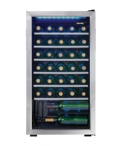 Danby 36 Bottle Free-Standing Wine Cooler in Stainless Steel