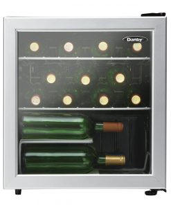Danby 17 Bottle Free-Standing Wine Cooler in Platinum