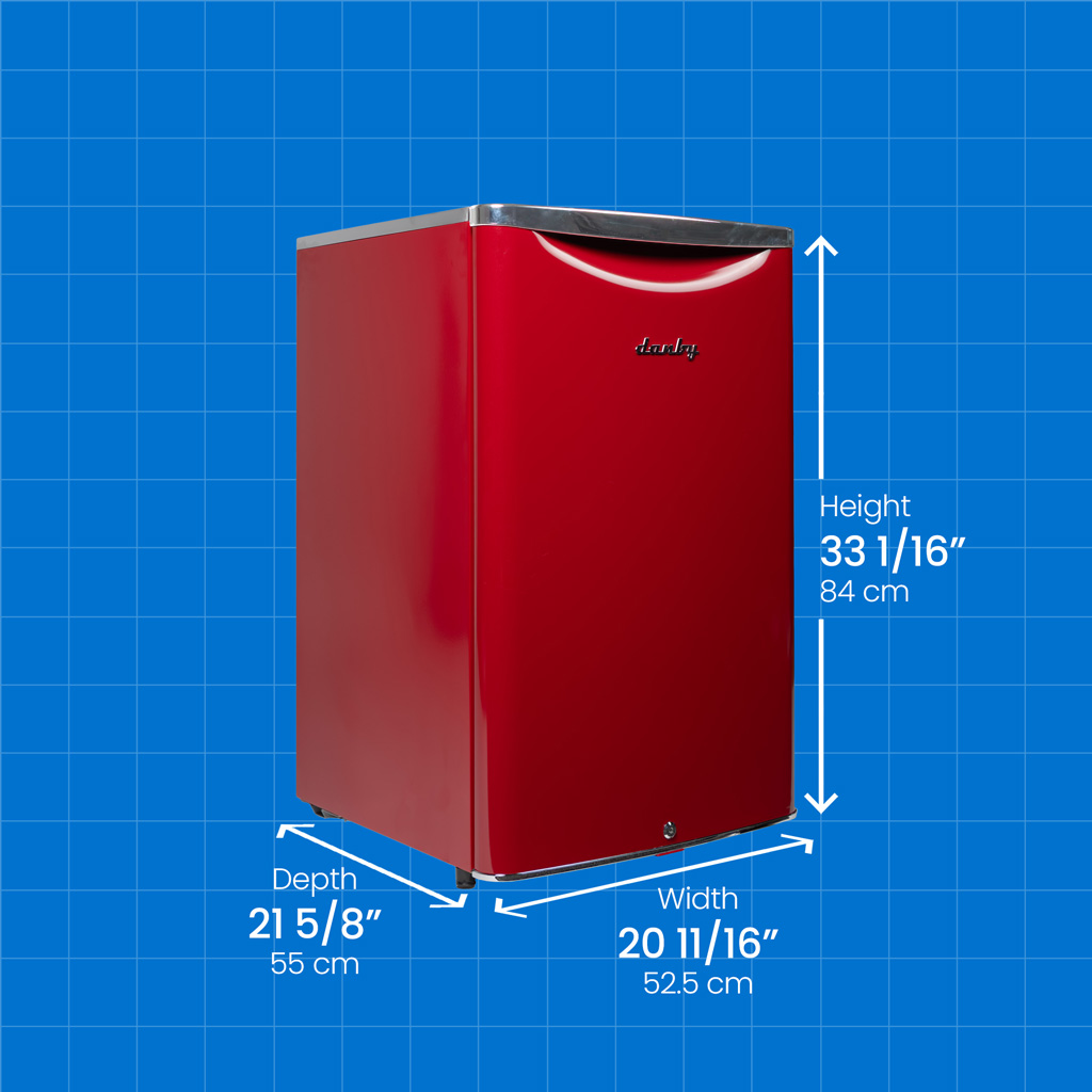Danby 4.4 cu. ft. Contemporary Classic Compact Fridge in Metallic Red - Image 7