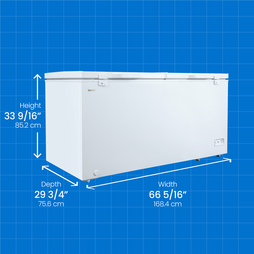 Danby 17.1 cu. ft. Chest Freezer 2 Door in White - Image 6