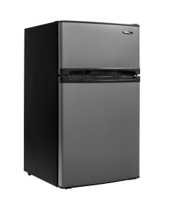 Alternative view of Danby Designer 3.1 cu. ft. 2-door Compact Fridge in Stainless Steel Look