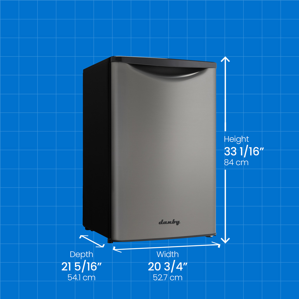 Danby 4.4 cu. ft. Contemporary Classic Compact Refrigerator in Stainless Steel Look – Refurbished - Image 5
