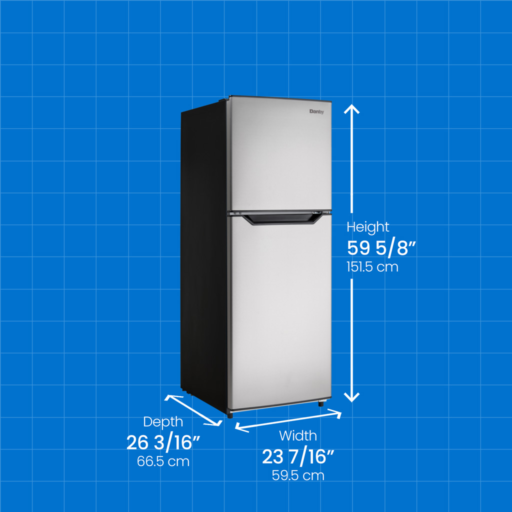 Danby 10.1 cu. ft. Apartment Size Top Mount Fridge in Stainless Steel - Image 6
