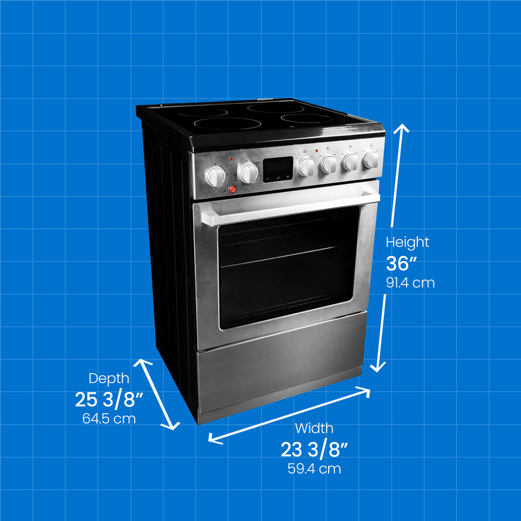 Danby 24″ TruAirFry Smooth top Slide-in Electric Range in Stainless Steel - Image 7