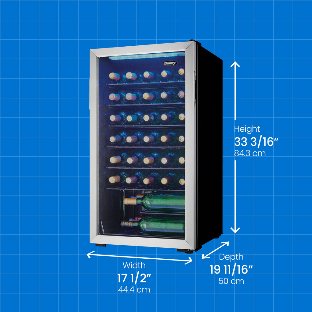 Danby 36 Bottle Free-Standing Wine Cooler in Stainless Steel - Image 6